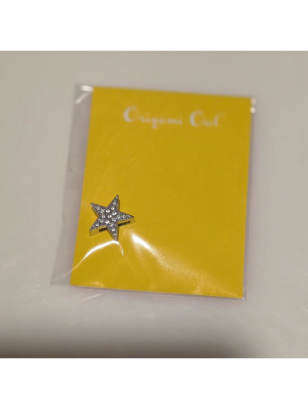 origami owl silver pave star slider bs1022